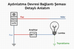 İstanbul elektrikçi Aydınlatma Devresi Bağlantı Şeması Detaylı Anlatım Aydınlatma devresi bağlantı şeması detaylı anlatım