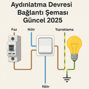 İstanbul elektrikçi Aydınlatma Devresi Bağlantı Şeması Güncel 2025 Aydınlatma devresi bağlantı şeması güncel 2025