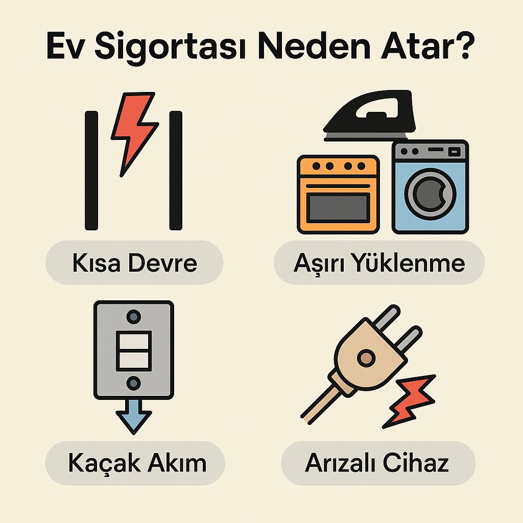 ev sigortasi neden atar en yaygin 4 elektriksel neden