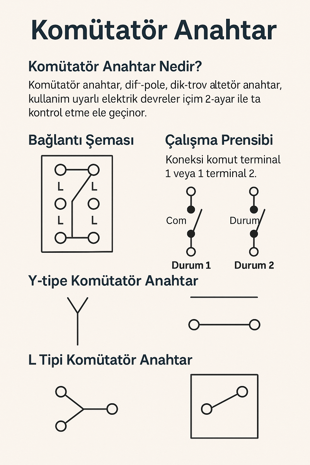 İstanbul elektrikçi Komütatör Anahtar Nedir? komutator anahtar nedir