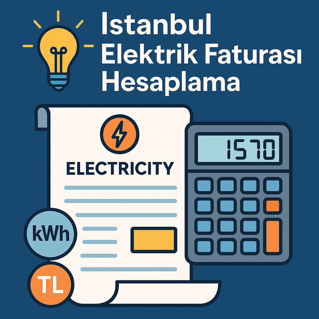 İstanbul elektrik faturası hesaplama uygulaması infografik görseli