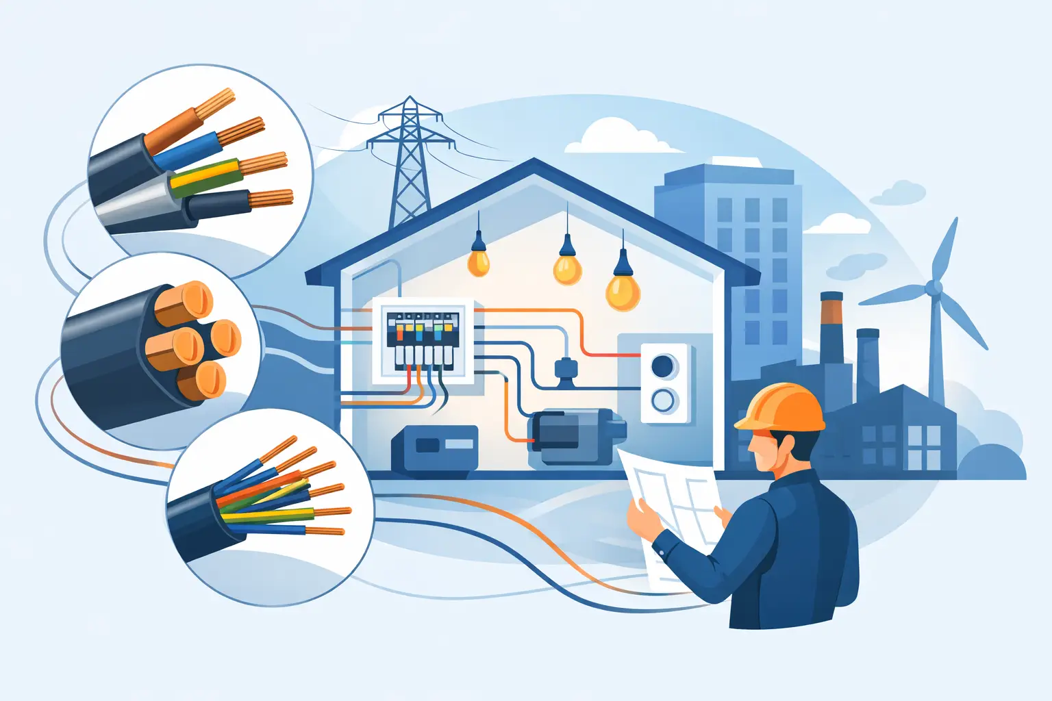 İstanbul elektrikçi Elektrik Tesisatında Hangi Kablo Nerede? Elektrik Tesisatında Hangi Kablo Nerede?